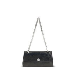 Tory Burch Black Suede Leather Shoulder Women's Bag